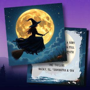 Wens je een slechte Halloween heks Kaart