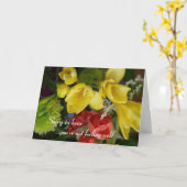 Wens je een spoedig herstel - bloemen kaart (Gele Bloem)