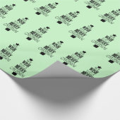 Wens je een vrolijke kerstboom cadeaupapier (Hoek)