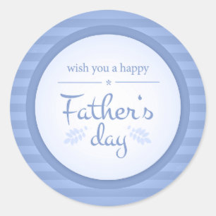 wens je geluk met je vaders dag ronde sticker