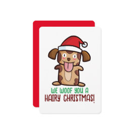  wens je hairy Kerstmis Kaart