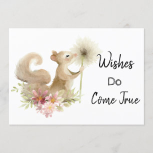 *~* Wens Muis Blowing Paardenbloem Douche Uitnodig Kaart