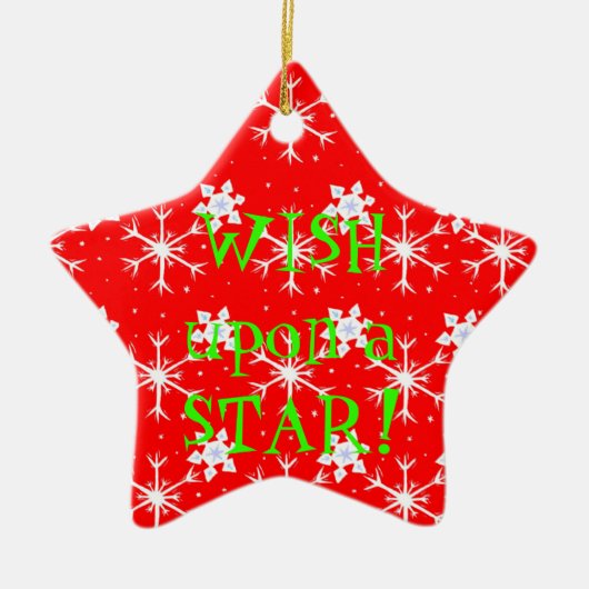 Wens op een Star Ornament (Voorkant)