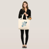 Wens op een Starfish Grote Tote Bag (Voorkant (model))