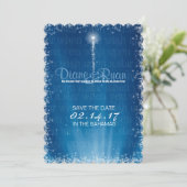 Wens op een ster Bewaar de datum Save The Date (Staand voorkant)