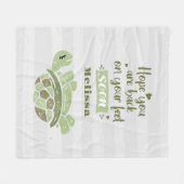 Wens persoonlijke sympathie fleece deken (Voorkant (Horizontaal))