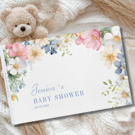 Wens voor Baby! Wildflower, Baby shower Gastenboek