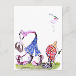 wensdenken - golf , tony fernandes briefkaart