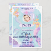 wenselijke verjaardagsuitnodigingskaart kaart (Voorkant / Achterkant)