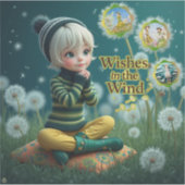 Wensen in de Wind Sticker (Voorkant)