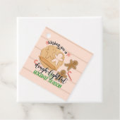 wensen jullie een donkerlichtend feestmaal ginger bedankjes labels (In situ)