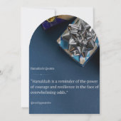 Wensen Prettig Hanukkah Uitnodiging (Achterkant)