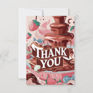 Wensen Strawberry Chocolate bedankkaart