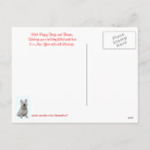 Wensen van Kerstmis van Terrier van het Hoogland Feestdagenkaart (Achterkant)