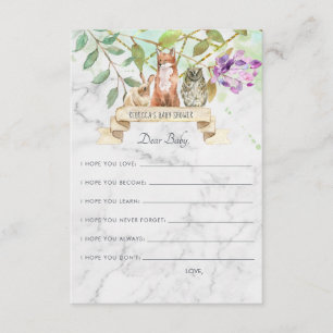 Wensen voor Baby Advies Kaart   Elegant bos