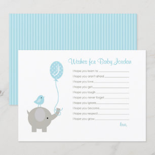 Wensen voor Baby Advies Kaarten (Elephant Boys)