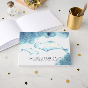 Wensen voor Baby Baby Beluga Baby Shower Gastenboek
