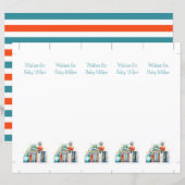 Wensen voor Baby, Baby shower Keepsake, Bladwijzer (Voorkant / Achterkant)