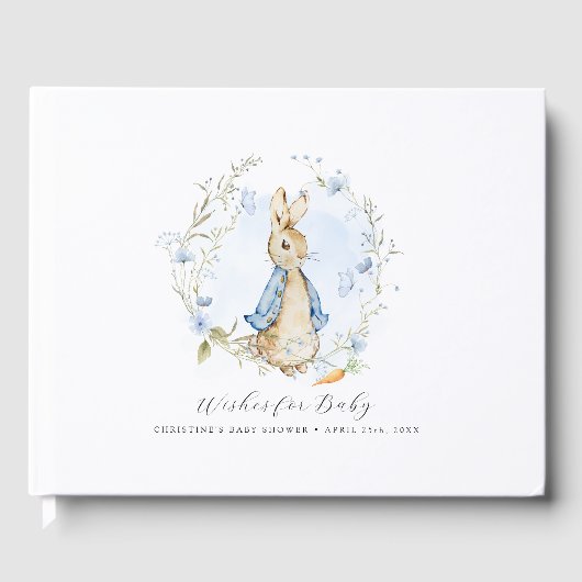 Wensen voor Baby Gastboek Peter Rabbit Boy Gastenboek (Voorkant)