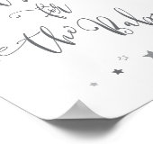 Wensen voor baby | genderneutraal Baby shower Poster (Hoek)