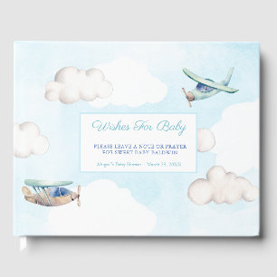 Wensen voor Baby Speelgoed Airplanes Clouds Baby s Gastenboek
