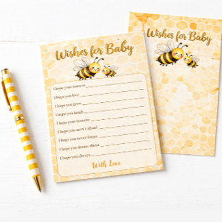 Wensen voor de baby - spel voor baby shower briefpapier
