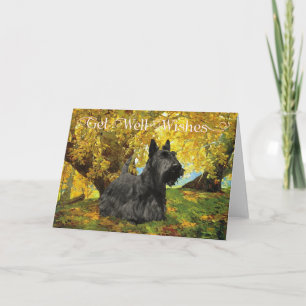Wensen voor herstel van een Schotse Terrier Kaart