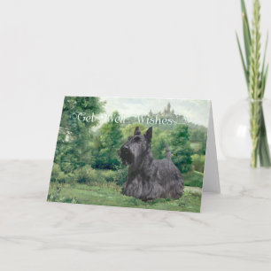 Wensen voor herstel van een Schotse Terrier Kaart