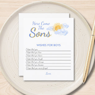 Wensen Voor Jongens Baby Shower Spel
