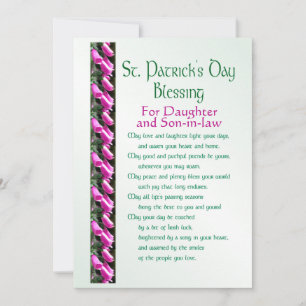 Wensen voor St. Patrick's Day voor dochter en scho Feestdagenkaart
