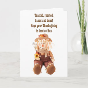 WENSEN VOOR THANKSGIVING VAN CUTIE PIE SCARECROW FEESTDAGEN KAART
