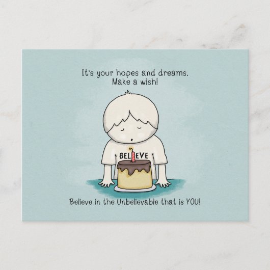 Wensen zijn hoop en dromen Briefkaart (Voorkant)