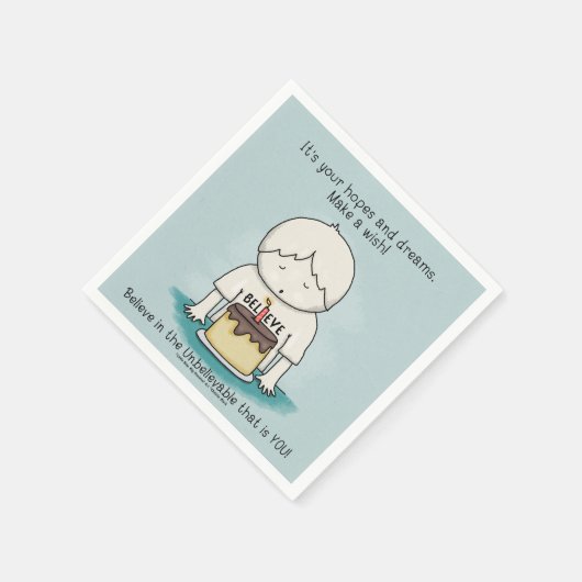 Wensen zijn hoop en dromen servet (Hoek)