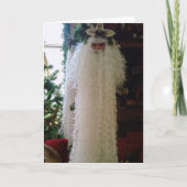 WENSEN ZOLANG DE BAARD VAN DE KERSTMAN FEESTDAGEN KAART (Voorkant)