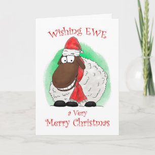 Wensend de Schapen van de Ooi Vrolijke Kerstkaart Feestdagen Kaart
