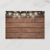 Wensend goed rustieke houten string verlichting br informatiekaartje (Achterkant)