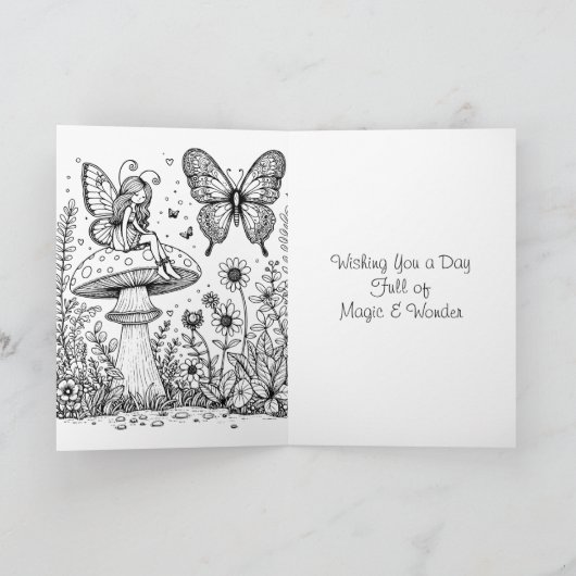 Wensend u een dag vol magie en wonder kaart (Binnen)