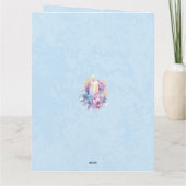 Wensend u een gezegende paaskaars bloemen kaart (Achterkant)