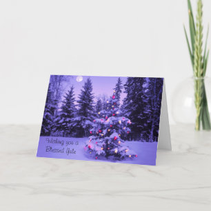 Wensend u een Heilige Yule Feestdagen Kaart