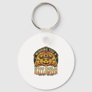 Wensend u Spook Taculair Halloween Pompoenen Cowbo Sleutelhanger