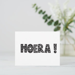 Wenskaart (10,8 x 14,2 cm) - Hoera Briefkaart