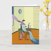 wenskaart "1927TYPEWRITING" Kaart (Gele Bloem)