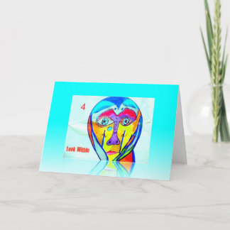 Wenskaart 4 ziet binnen eruit kaart