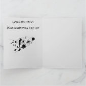 Wenskaart afstuderen: Dalmatiërs Kaart (Binnen)