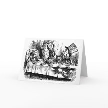 Wenskaart Alice in Wonderland