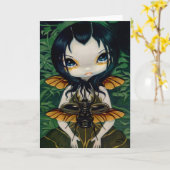 wenskaart "Beetle Wings" Kaart (Gele Bloem)