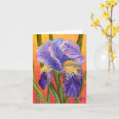 wenskaart "Big Iris" Kaart (Gele Bloem)