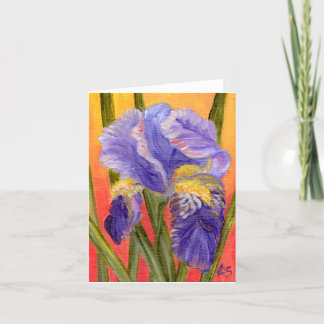 wenskaart "Big Iris" Kaart