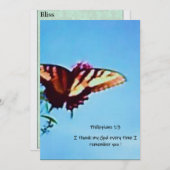 Wenskaart "Bliss" Feestdagenkaart (Voorkant / Achterkant)