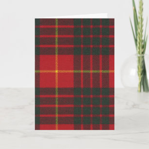 Wenskaart Cameron Clan Modern Tartan Kaart